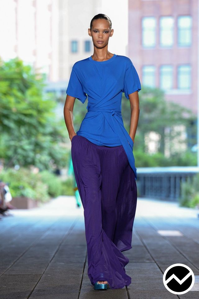 Diane Von Furstenberg, SS27 womenswear, Draped Top, look 6