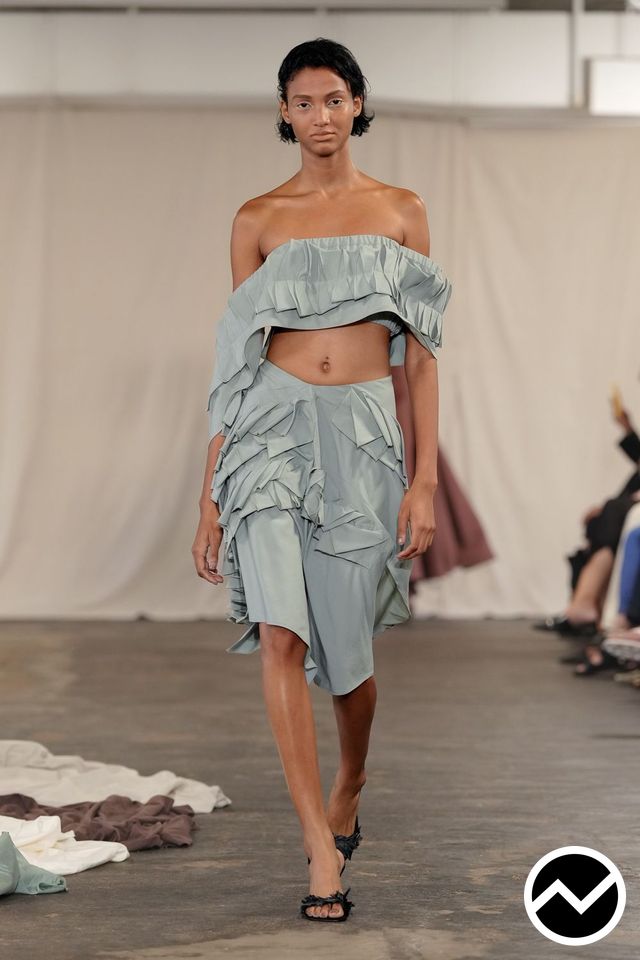 Diotima, SS27 womenswear, Sage, look 26