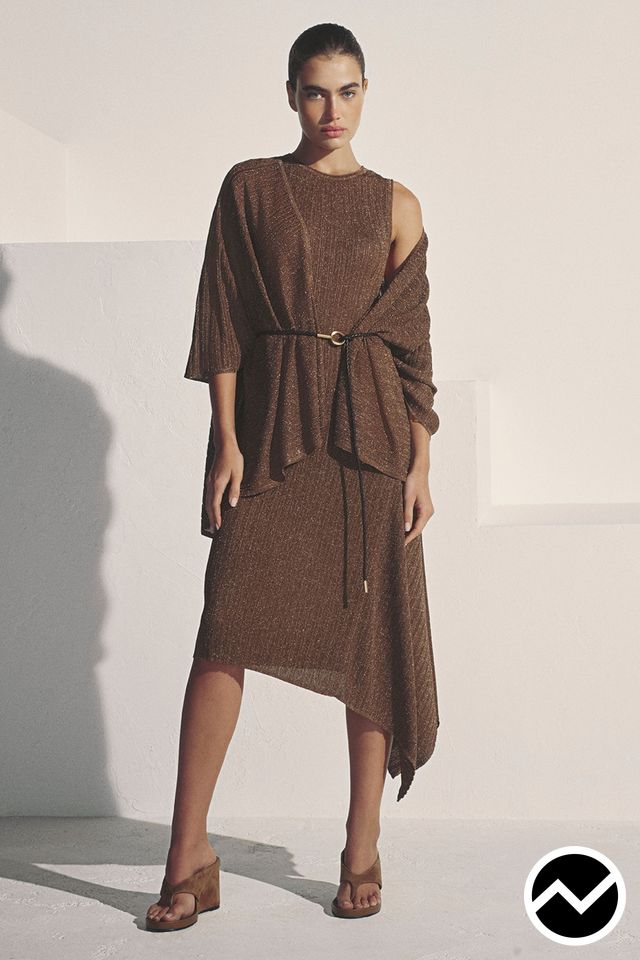Donna Karan, SS27 womenswear, Mocha, look 12