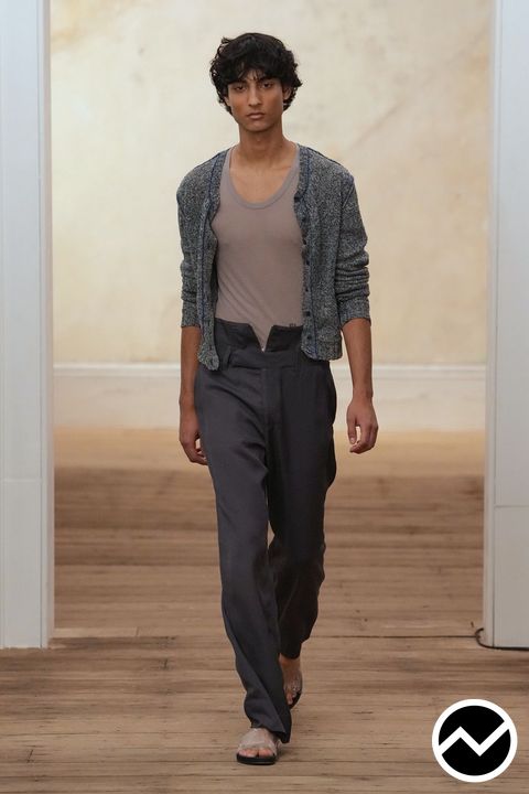 Eckhaus Latta, SS27 menswear, Tailored Pants, look 28