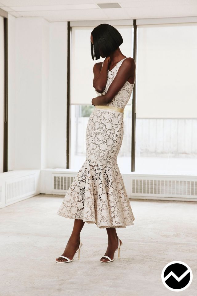 Greta Constantine, SS27 womenswear, Scalloped Dress, look 3