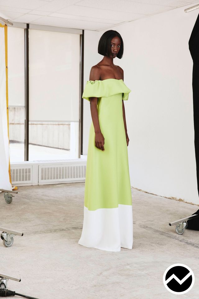 Greta Constantine, SS27 womenswear, Lime, look 4
