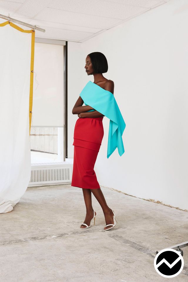 Greta Constantine, SS27 womenswear, Midi Skirts, look 11