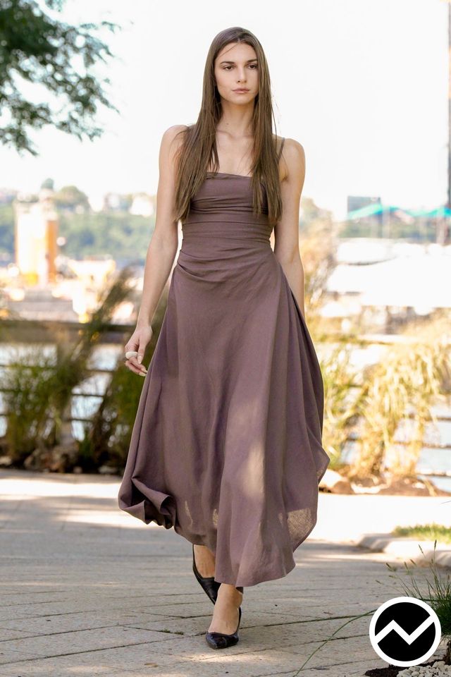 Jane Wade, SS27 womenswear, Drop Waist Dress, look 11