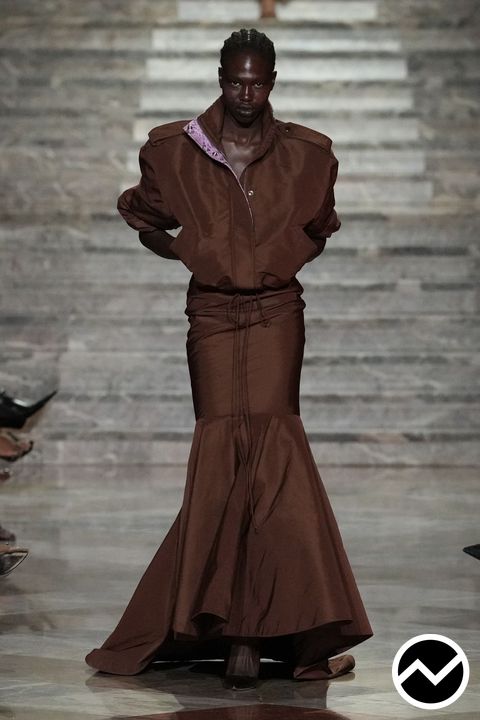 Laquan Smith, SS27 womenswear, Chocolate, look 6