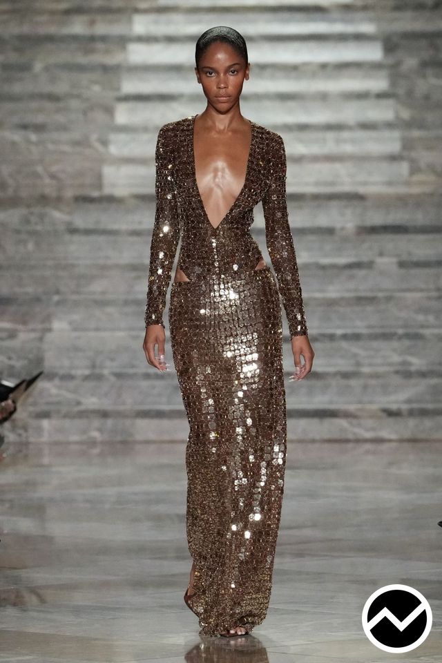 Laquan Smith, SS27 womenswear, Metallic, look 29