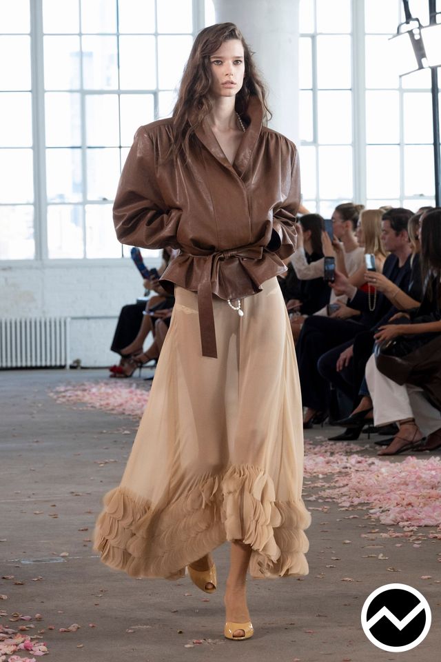 Magda Butrym, SS27 womenswear, Camel, look 6
