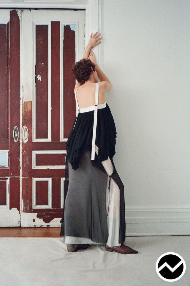 Mel Usine, SS27 womenswear, Layered Skirts, look 12