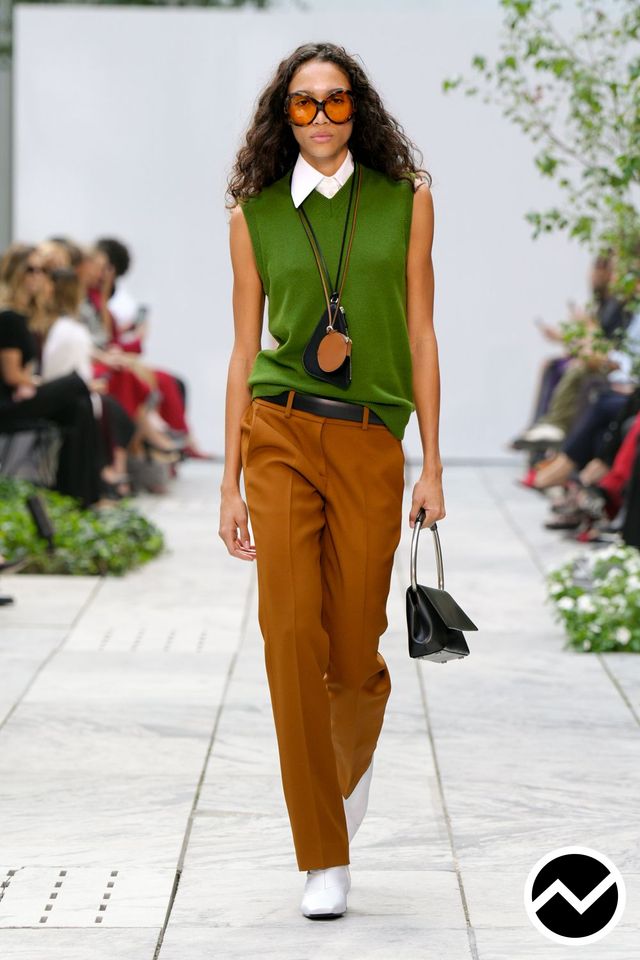 Michael Kors, SS27 womenswear, Botanical Green, look 13