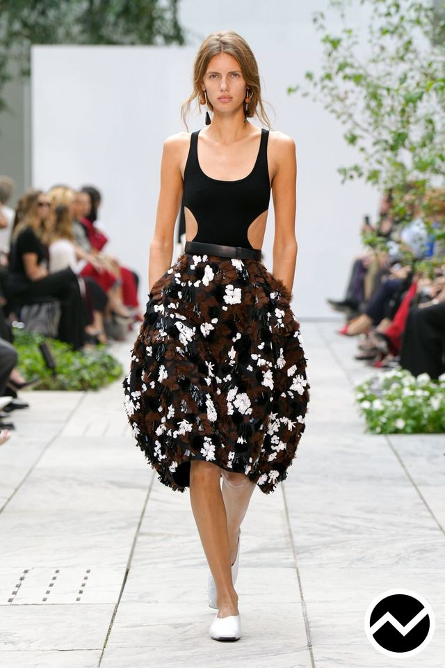 Michael Kors, SS27 womenswear, Gathered Skirts, look 25