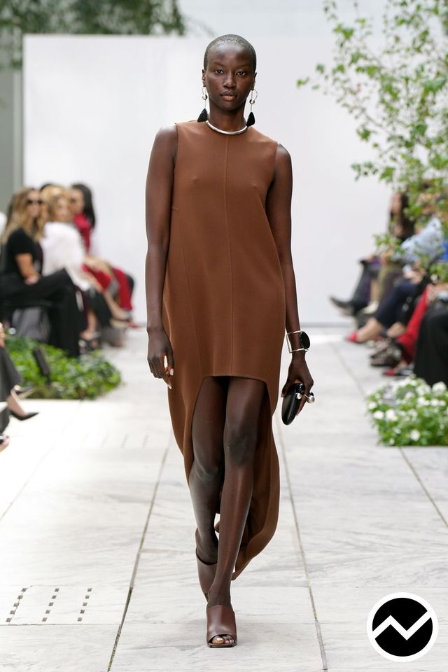 Michael Kors, SS27 womenswear, Brick Red, look 64