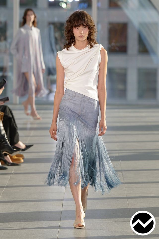 Monse, SS27 womenswear, Nordic Blue, look 16