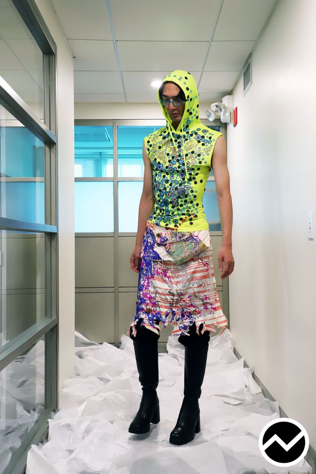 Nihl, SS27 menswear, Coral, look 11