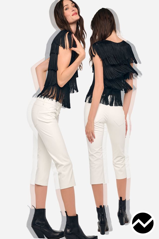Norma Kamali, SS27 womenswear, Capri Pants, look 70