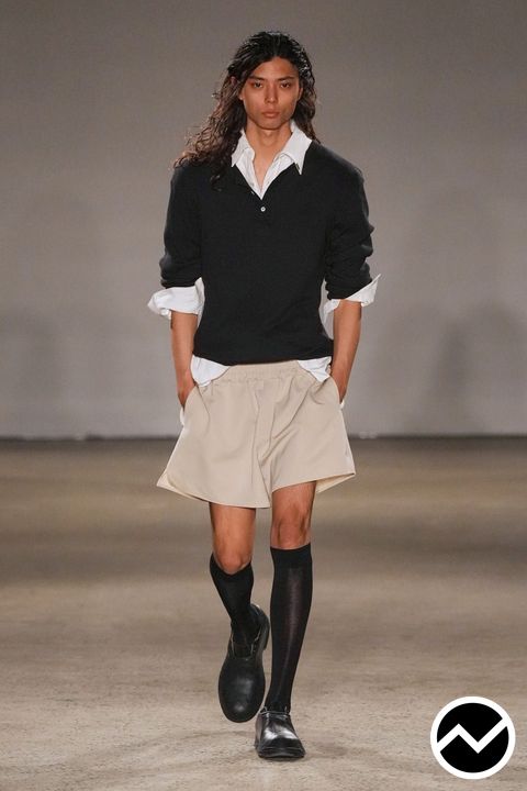 Public School, SS27 menswear, Above The Knee Shorts, look 3