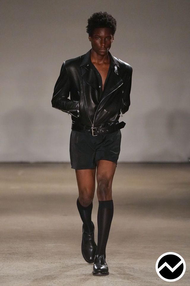 Public School, SS27 menswear, Leather, look 25