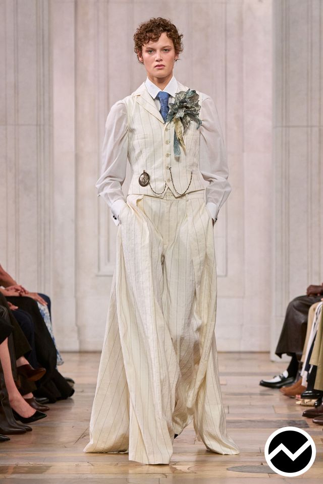 Ralph Lauren, SS27 womenswear, Waistcoat, look 3
