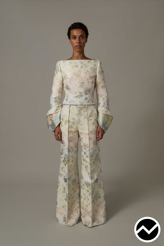 Rosie Assoulin, SS27 womenswear, Nordic Blue, look 9