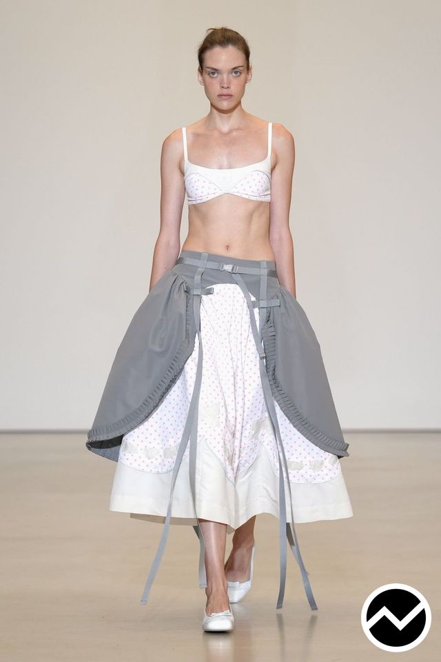 Sandy Liang, SS27 womenswear, Gathered Skirts, look 22