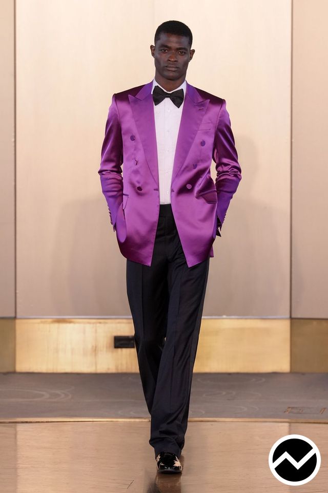 Sergio Hudson, SS27 menswear, Double Breasted Jacket, look 33
