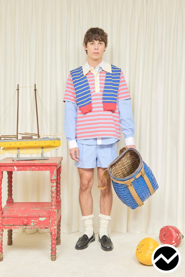 Tanner Fletcher, SS27 menswear, Preppy, look 5
