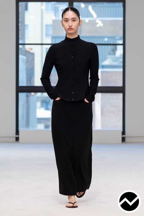 Theory, SS27 womenswear, Straight Skirts, look 5