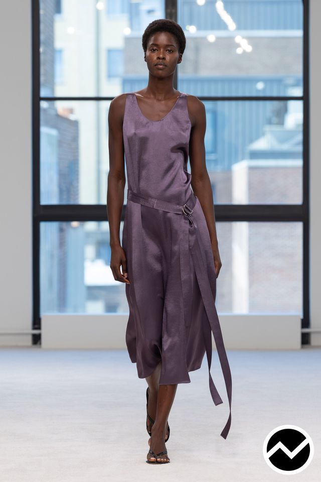 Theory, SS27 womenswear, Plum, look 8