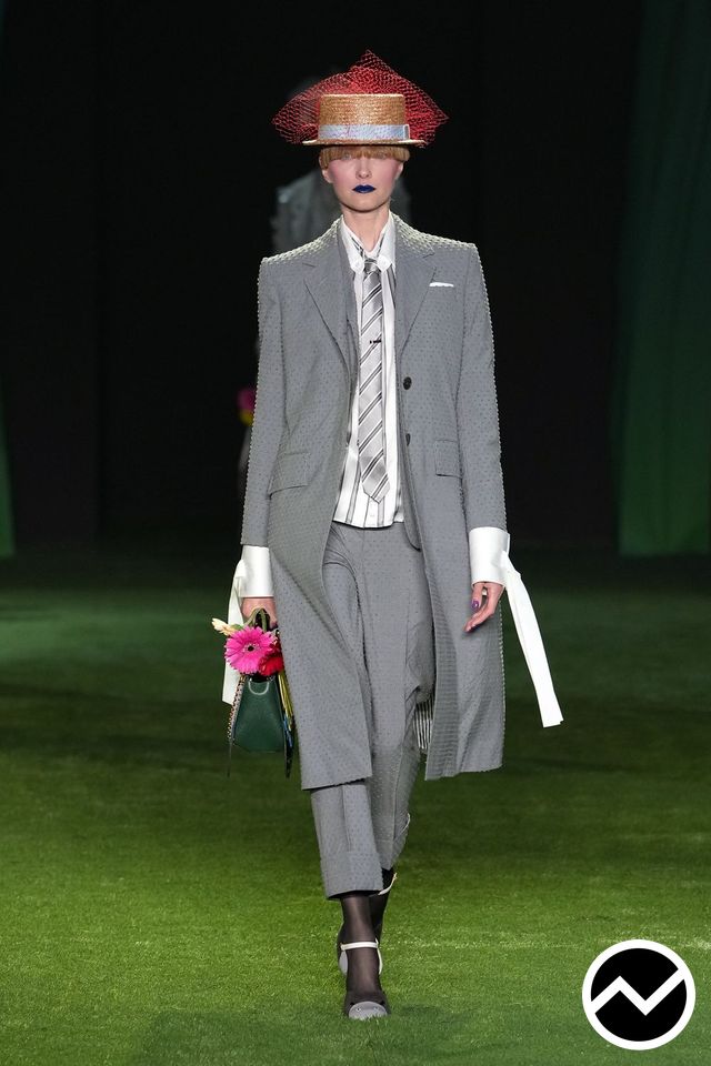 Thom Browne, SS27 womenswear, Elemental Gray, look 1