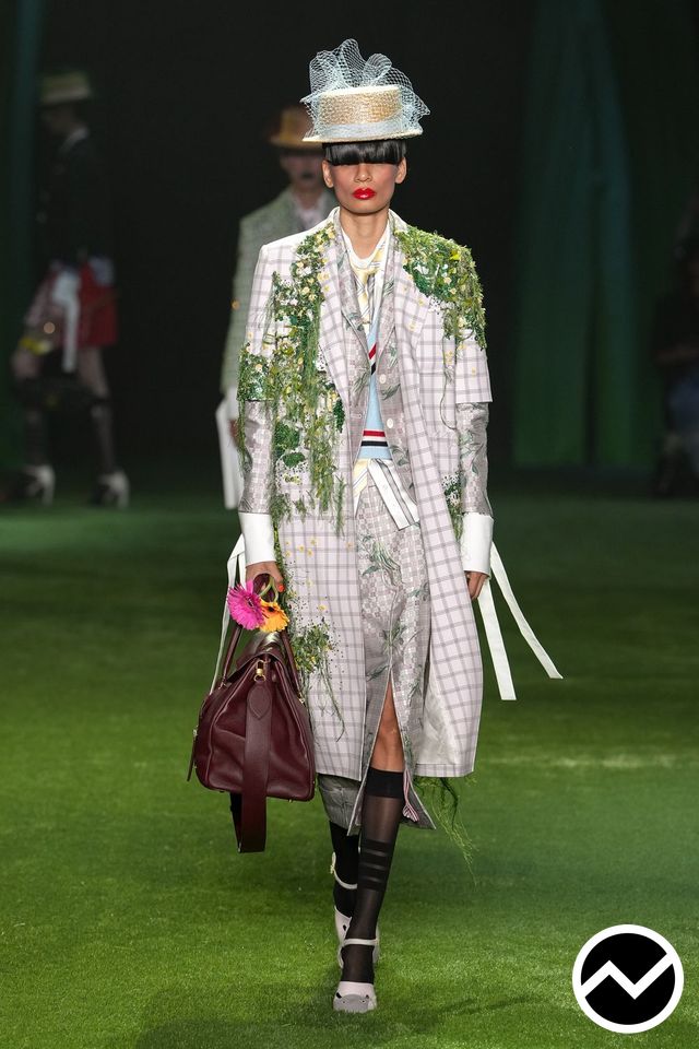 Thom Browne, SS27 womenswear, Botanical Green, look 17