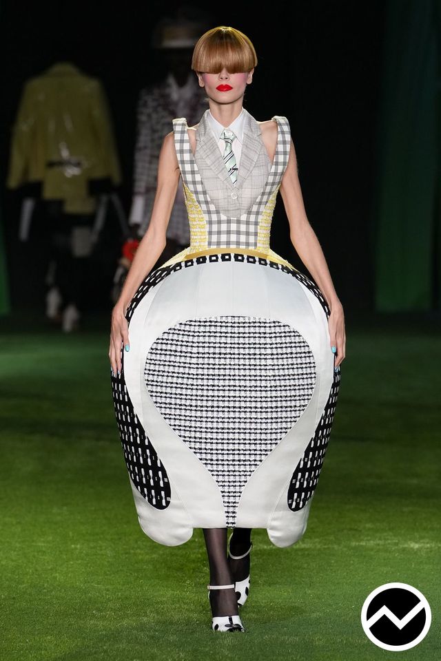 Thom Browne, SS27 womenswear, Geometric, look 49