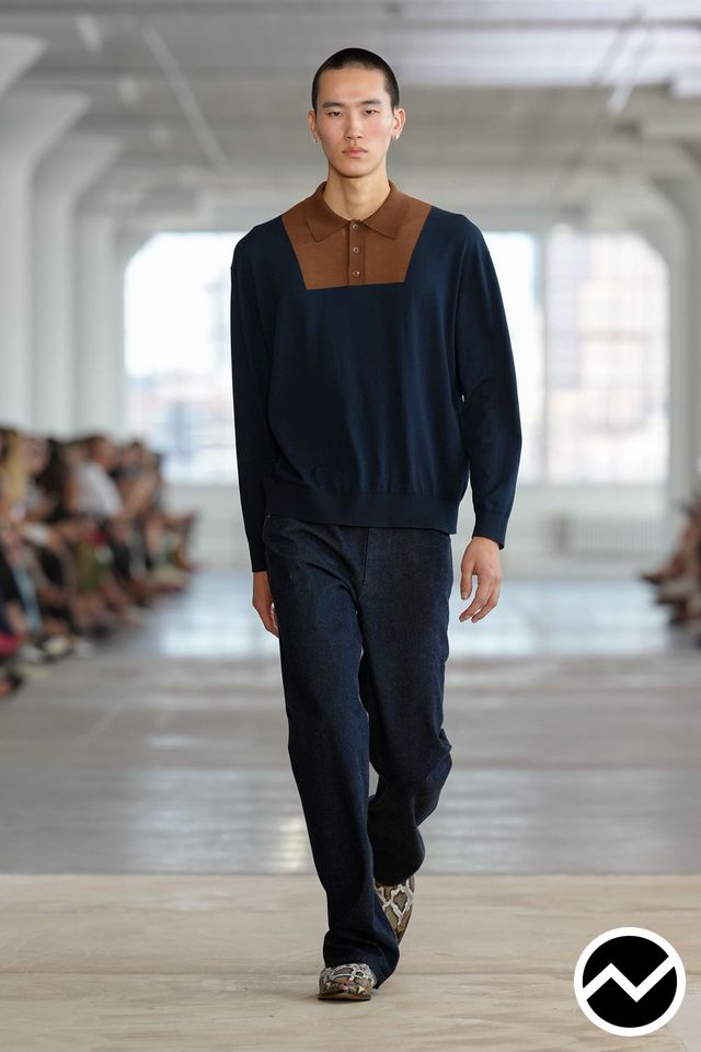 Tibi, SS27 menswear, Midnight Blue, look 22
