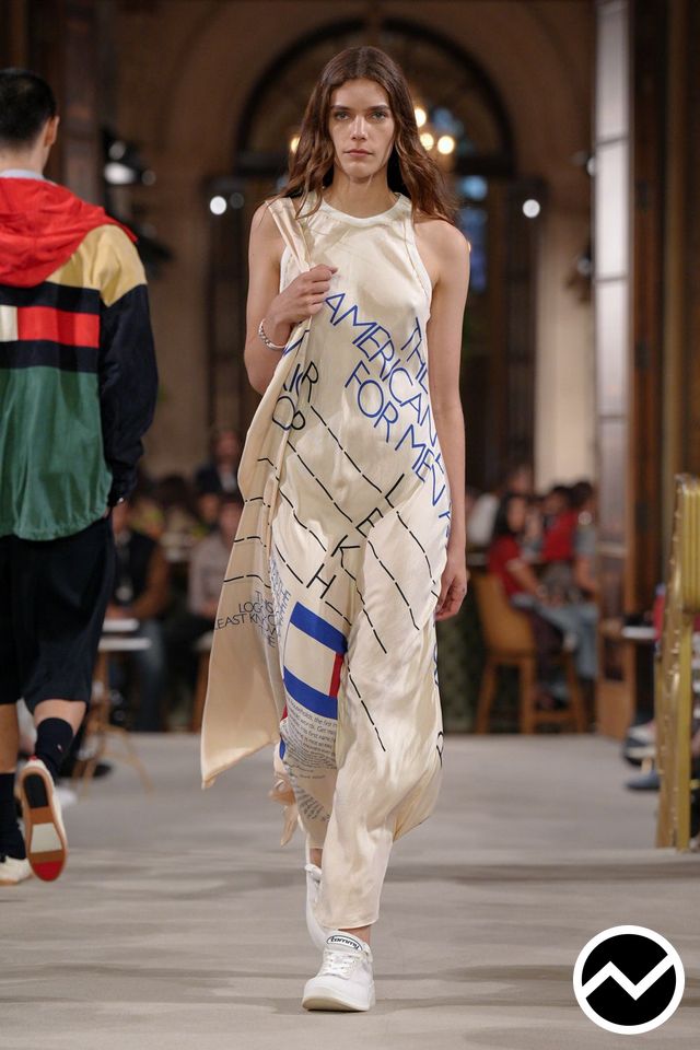 Tommy Hilfiger, SS27 womenswear, Letters & Numbers, look 27