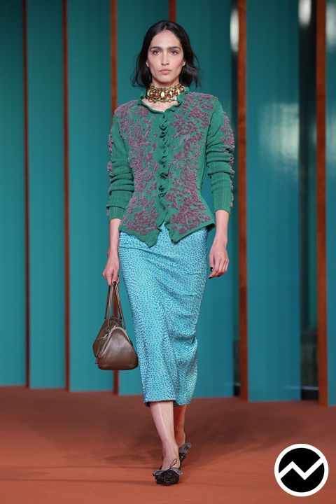 Tory Burch, SS27 womenswear, Pine Green, look 2
