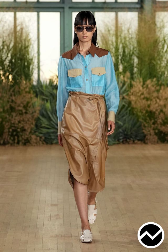 Twp, SS27 womenswear, Midi Skirts, look 18