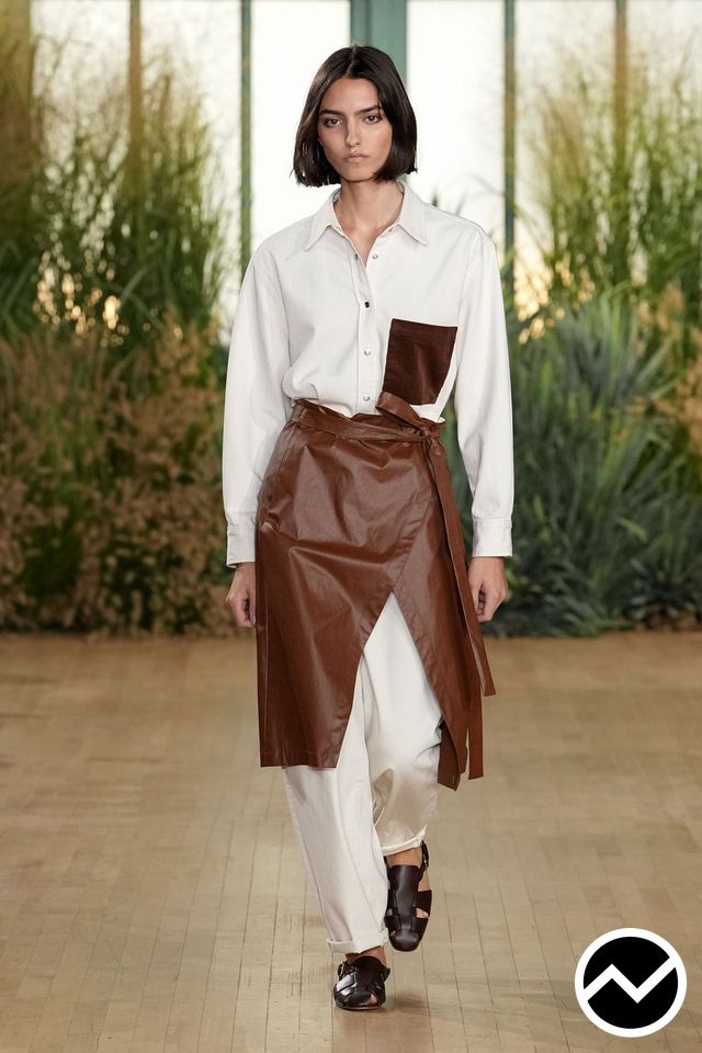 Twp, SS27 womenswear, Patch Pockets Shirts, look 21