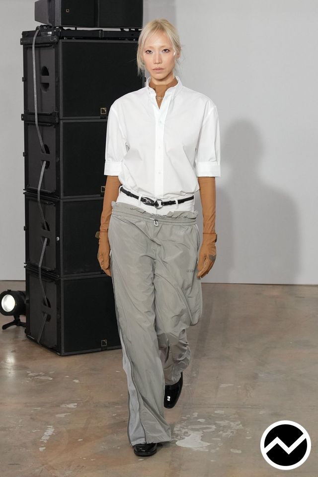 032c, SS27 womenswear, Elbow Sleeve Shirts, look 2