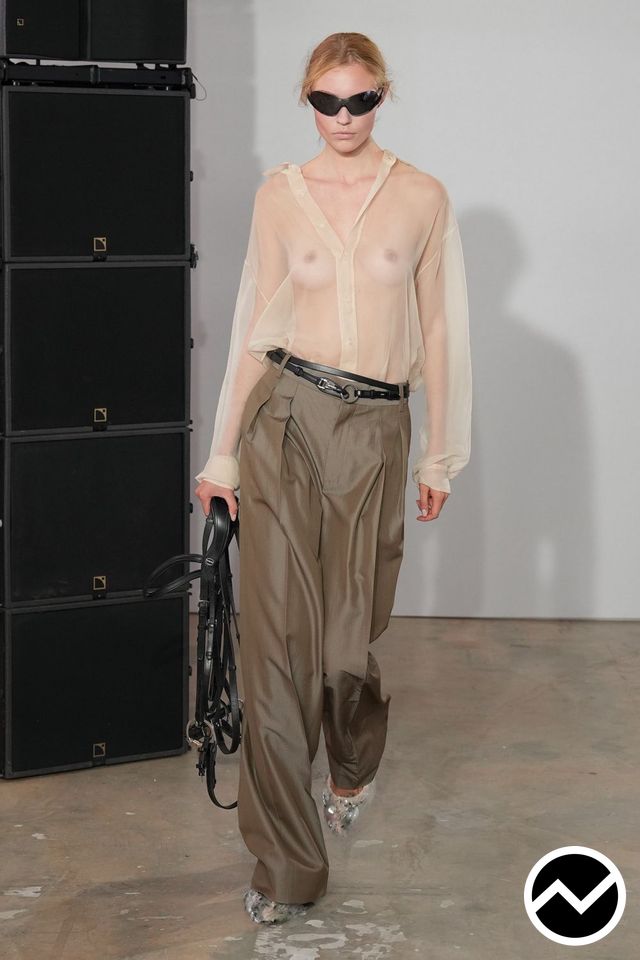 032c, SS27 womenswear, Double Pleated Pants, look 4