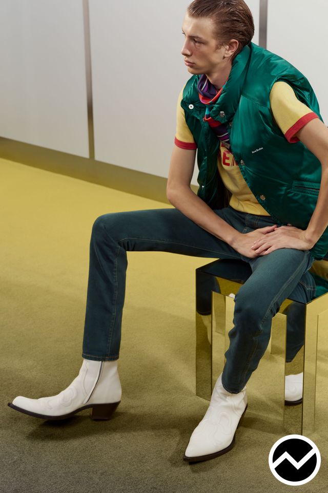 Acne Studios, SS27 menswear, Teal, look 13
