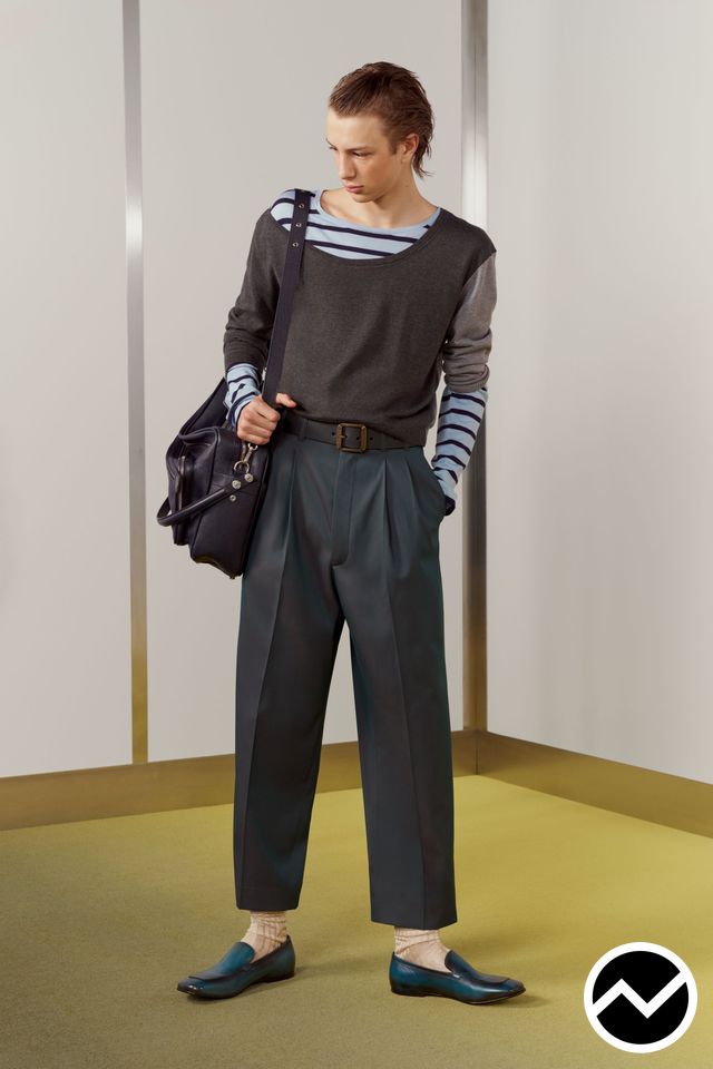 Acne Studios, SS27 menswear, Elemental Gray, look 17