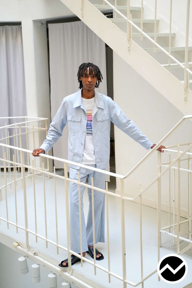 Agnes B, SS27 menswear, Jersey, look 9