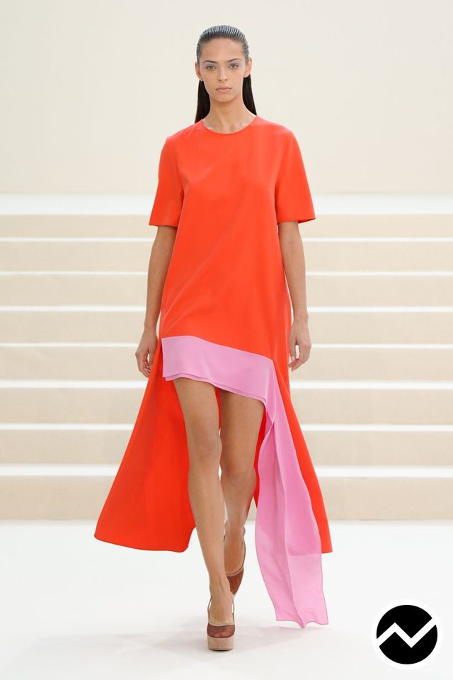 Akris, SS27 womenswear, Fuchsia, look 4