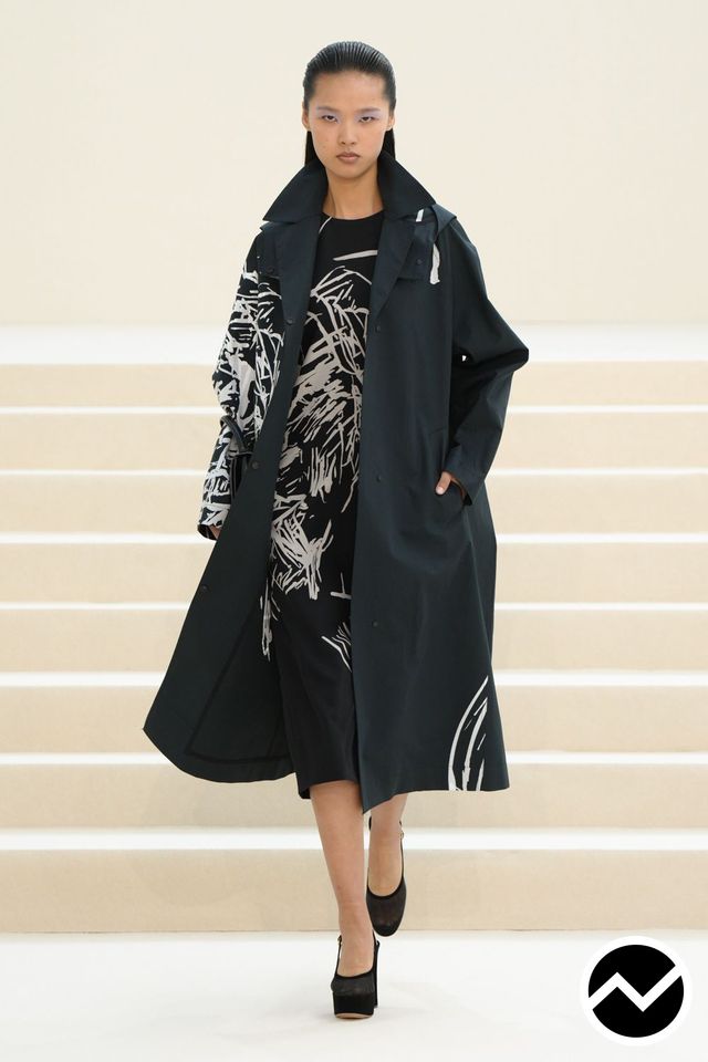 Akris, SS27 womenswear, Oversized Coat, look 33