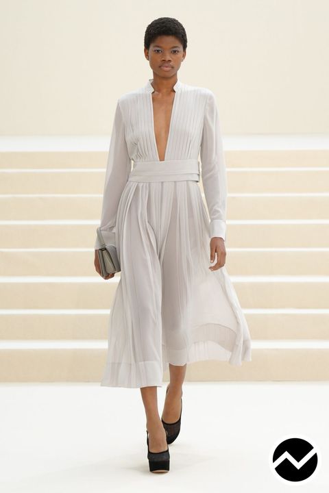 Akris, SS27 womenswear, Cinched Dress, look 35