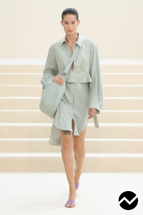 Akris, SS27 womenswear, Longline Shirts, look 43