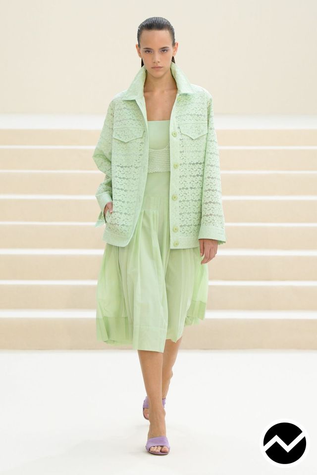 Akris, SS27 womenswear, Knee Length Dress, look 45