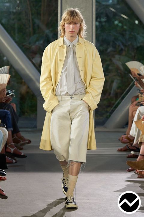 Ami Paris, SS27 menswear, Stand Collar Coat, look 49