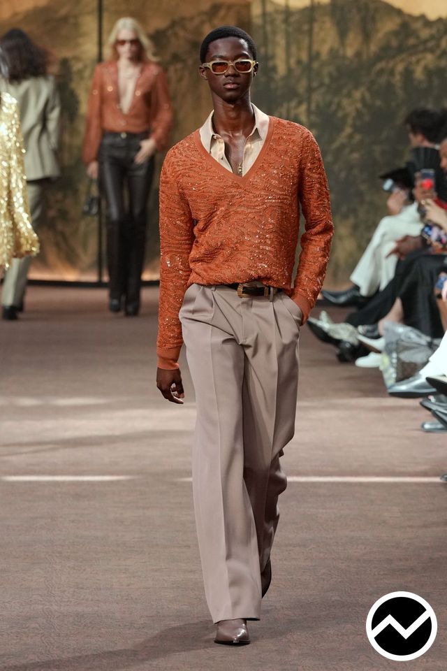 Amiri, SS27 menswear, Terra Cotta, look 33