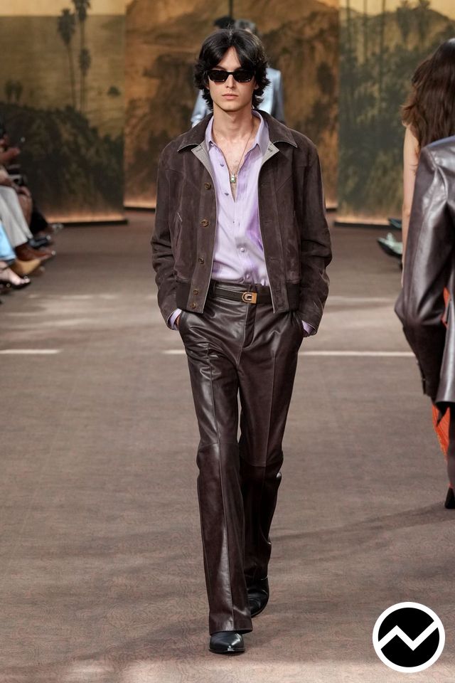 Amiri, SS27 menswear, Leather, look 38