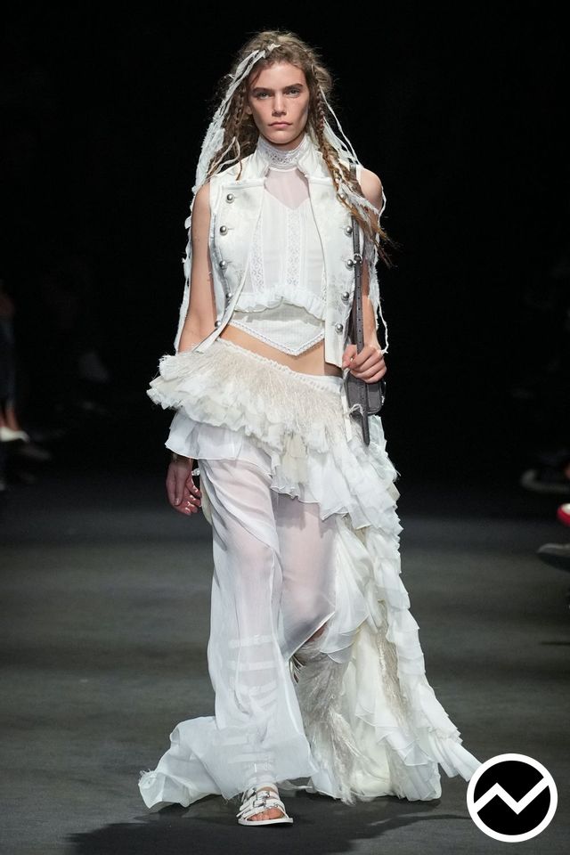 Ann Demeulemeester, SS27 womenswear, Tailored Vest, look 2