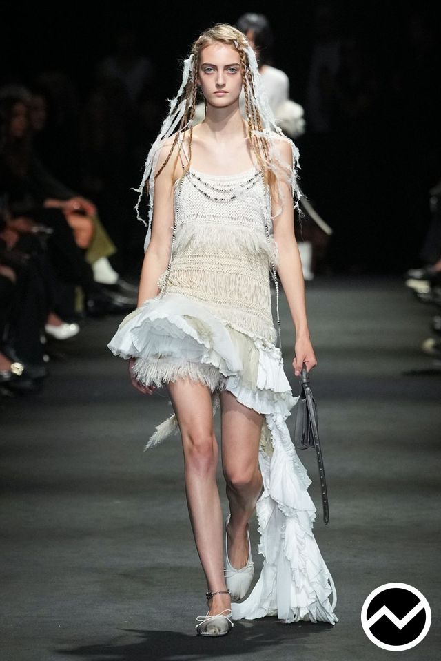 Ann Demeulemeester, SS27 womenswear, Balletcore, look 11